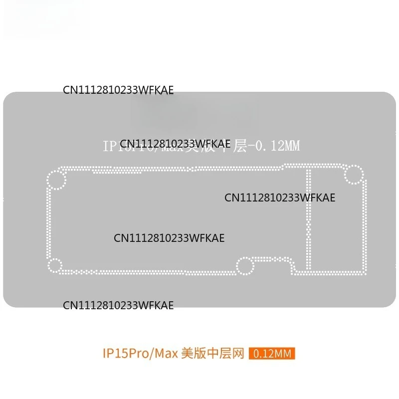 4PCS  For iPhone X-16 Pro Max BGA Reballing Middle Layer Stencil Tin Planting Soldering XS Max 11 12 13 14 15 16 Repair Tool