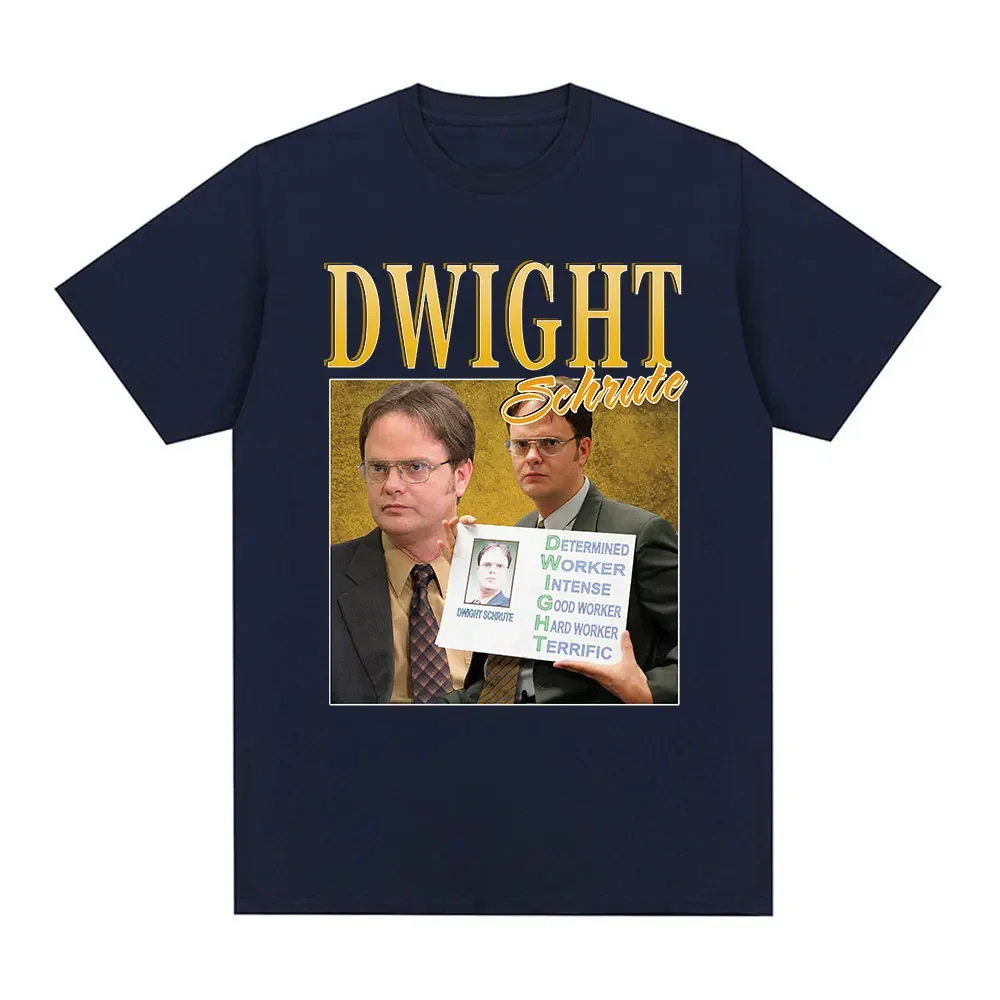 Dwight Schrute Homage Michael T Shirt US Tv Series The Office Jim Halpert T Shirts Men Women Harajuku Oversized T-shirt