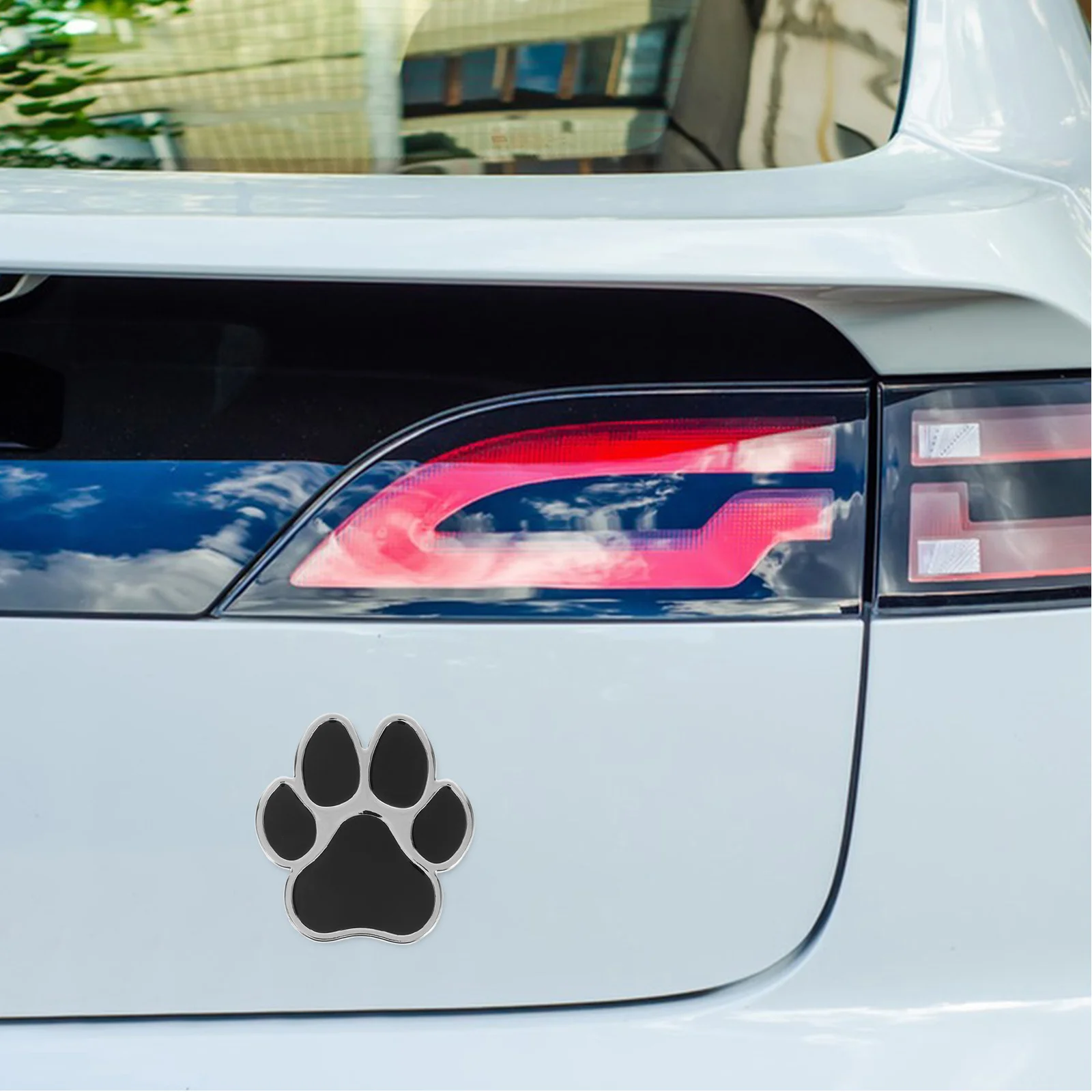 

3D Paw Car Decal Metal Sticker Animal Footprint Waterproof Uv Resistant Scratch Cover For Auto Car Decoration Dog Paw Vinyl