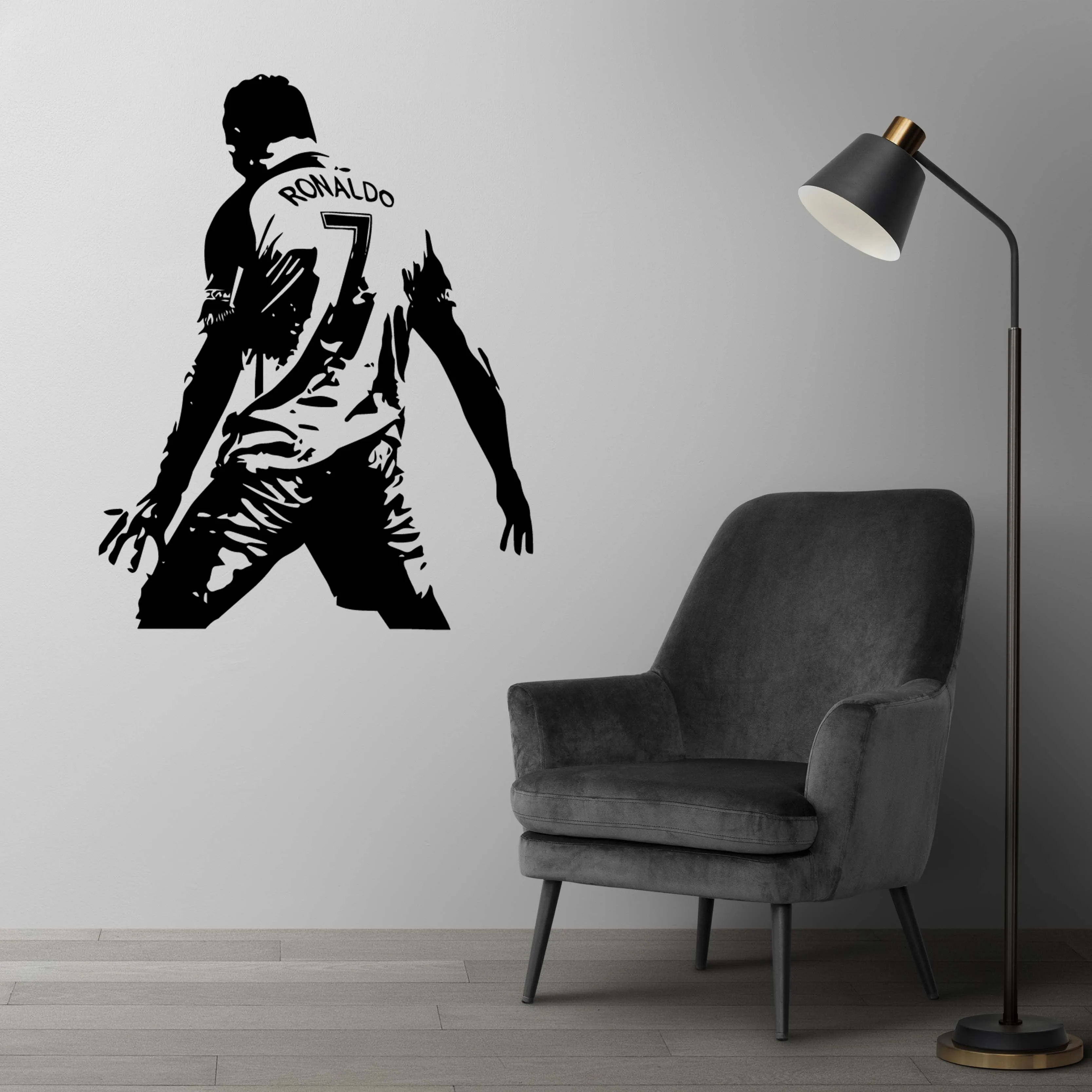 Football player Wall Decal Art Vinyl Stickers Kids Room Nature Decor Art Decor Wallpaper