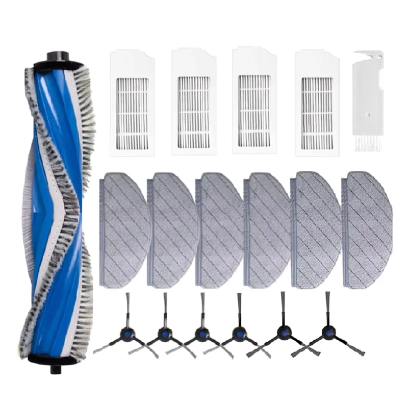 

ABWM-Fit для Ecovacs DEEBOT N20 Plus/N20/N20 Pro Plus робот-пылесос, основная боковая щетка, фильтр Hepa, тканевые подушечки для швабры, запасные части