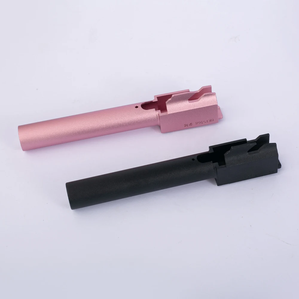 P1 Glock G17 aluminum alloy outer tube is replaceable with Glock gun fittings in black and pink