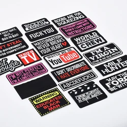 English Entry Humor Style Emblem Clothing Accessories Badge Sticker Embroidered Embroidery Sticker Iron-on Patches