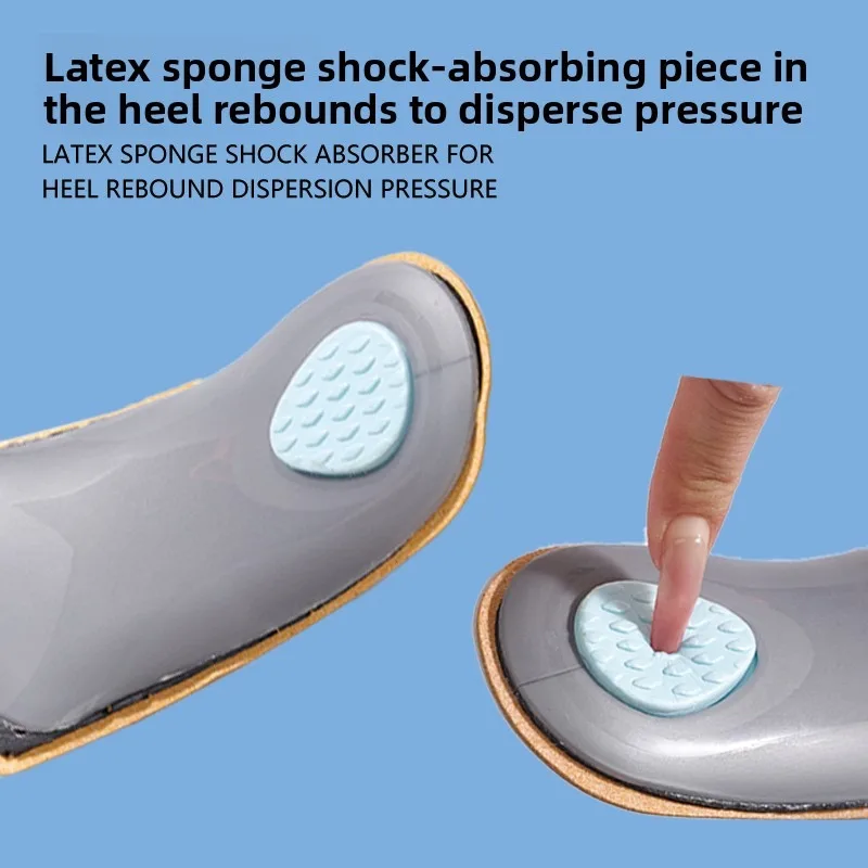 3/4 Length Half ArchSupportOrthotic Insoles Flat Foot CorrectionShoeCushion Orthopedic Shoe Insert Foot Care Pain Relief Inserts