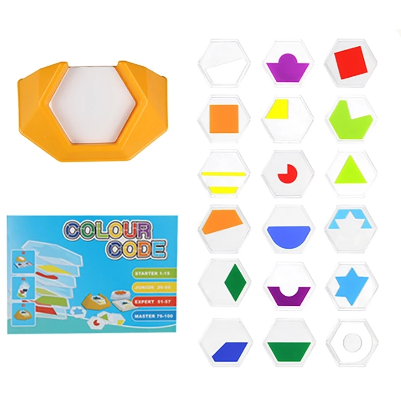 Children Teaser Color Code Puzzle Toy Interactive Board Game Kids Favor