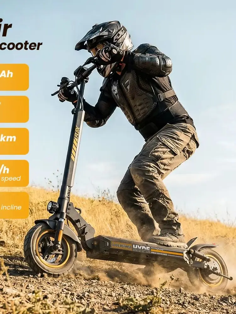Hulajnoga elektryczna W9Air IScooter z 10-calowymi oponami terenowymi, zasięg 40 km, bateria 10Ah, hulajnoga dla dorosłych z aplikacją. — 2