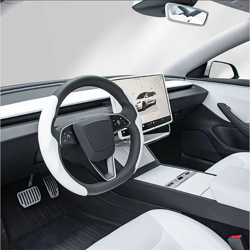 4PCS ABS Dashboard Air Vent Trim for Tesla Model 3 Highland/Y Juniper/YL, 1:1 OEM Scan Mold, No-Drill Interior Cover