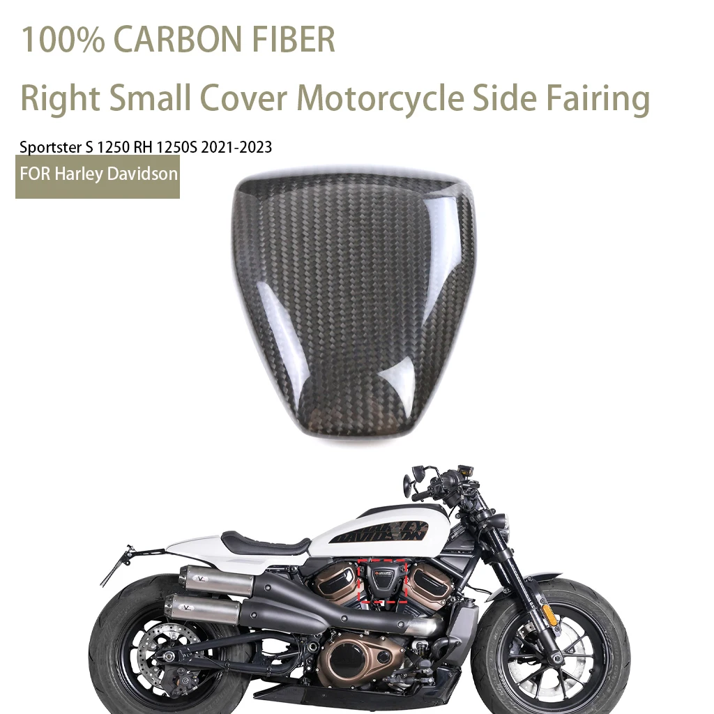 

For Harley Sportster S1250 RH 1250S 2021 2022 2023 Carbon Fiber Right Small Cover Motorcycle Accessories Part Side Panel Fairing