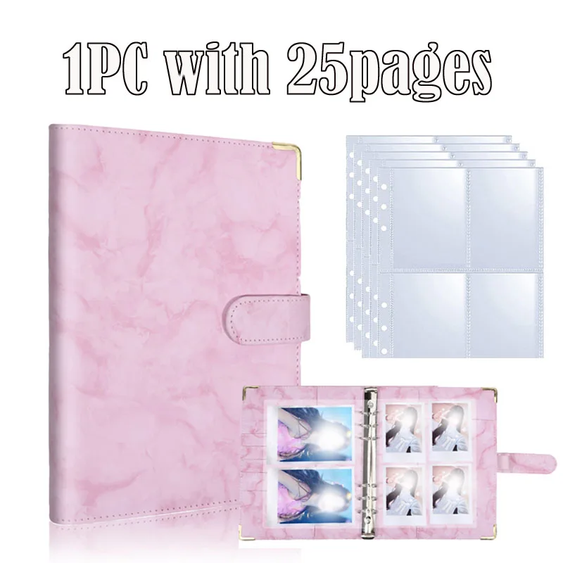 1 قطعة A5 مجلد بطاقات أوراق فضفاضة ألبوم صور تخزين محمول صور Kpop 6 ثقوب الموثق للإدارة المالية قدرة عالية #1