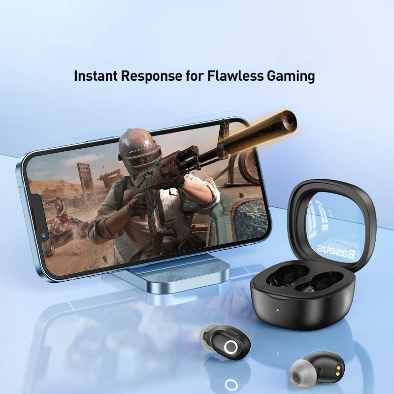 Baseus Bowie WM02 Earphone Bluetooth 5.3 True Wireless Headphones Mini In-ear HiFi Sports Gaming TWS Earbuds Touch Control 25H