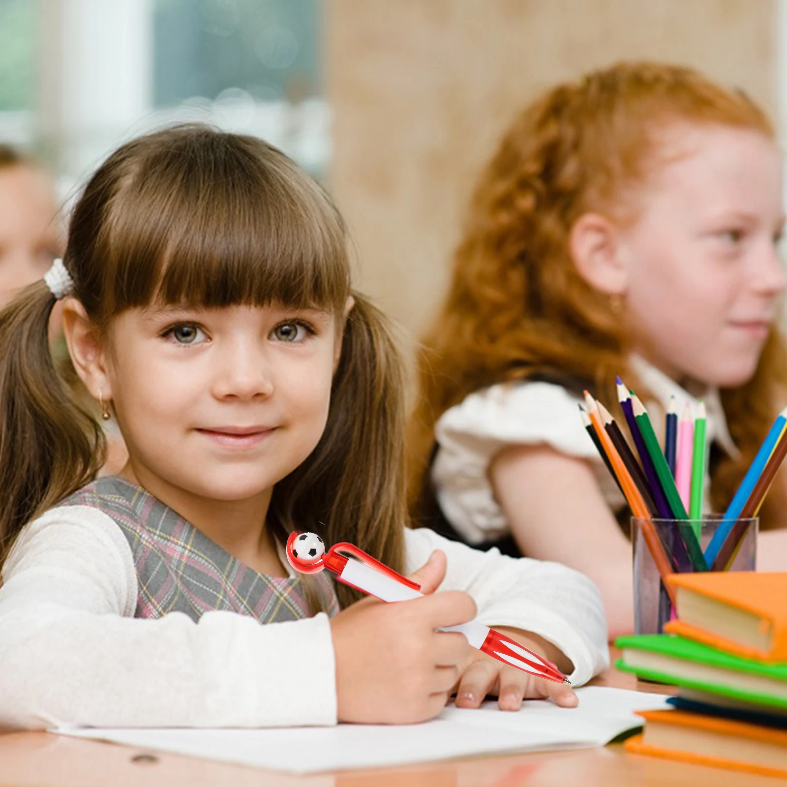 

6 Pcs Football Pen Soccer Party Favors Pens Sports Theme Novelty Ink Kids Gift Ballpoint Abs Birthday Multicoloured Child