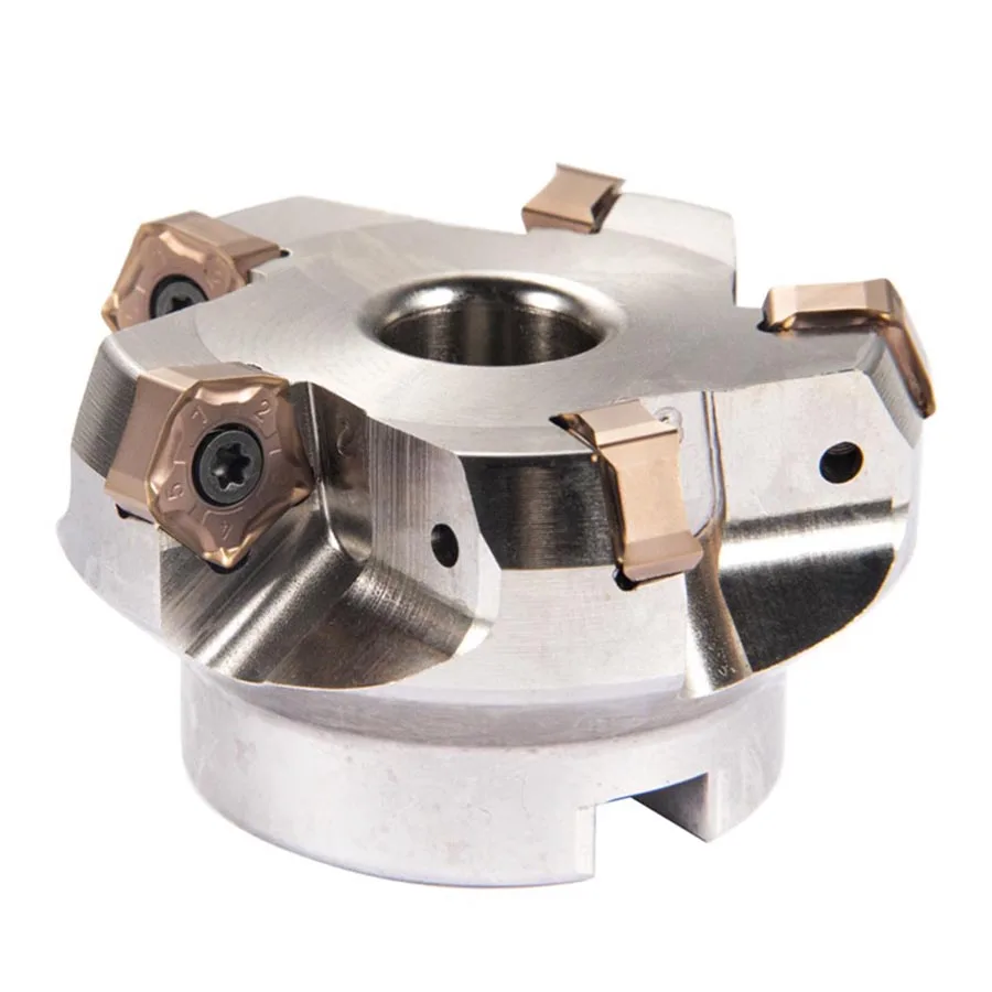 MFPN fast feed low resistance 66° milling cutter disc with rough cutter disc PNMU090508 pentagonal double-sided milling inserts