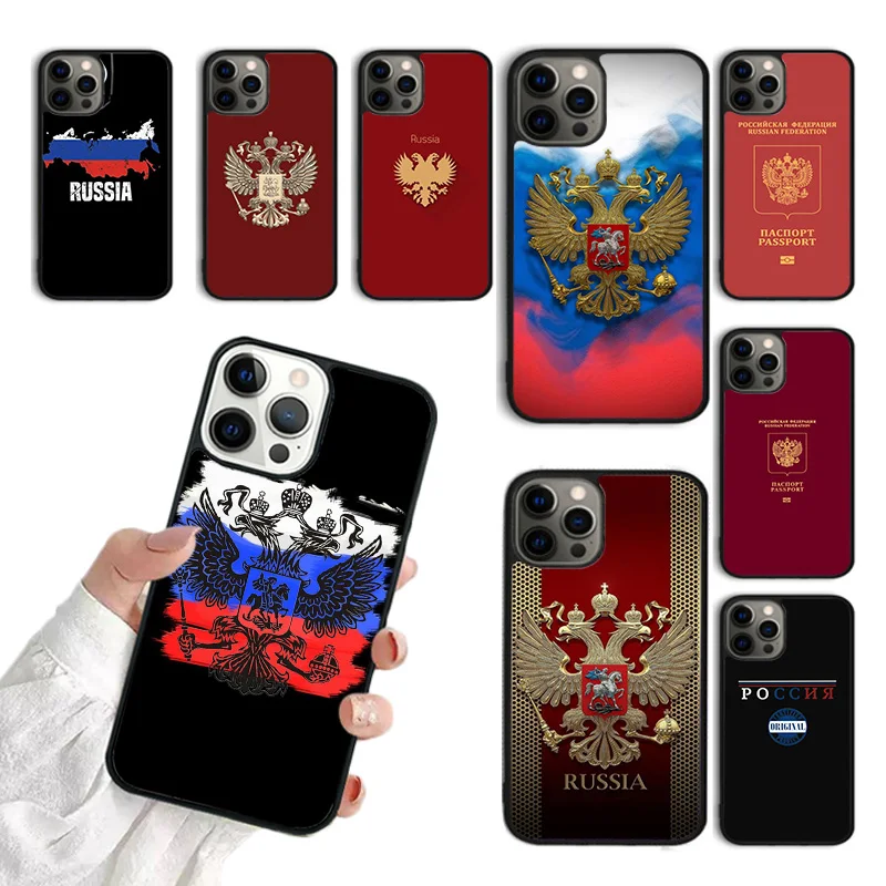 

Russian Passport Flag Phone Case For iPhone 15 16 SE2020 11 12 13 14 Pro Max Mini Cover For iPhone Max 6 7 8 Plus Fundas