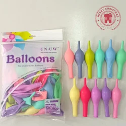 20pcs 6inch 10inch 12inch Macaron Latex Needle Tail Ball Tail Balloon Wedding Birthday Party Opening Shopping Mall Decoration