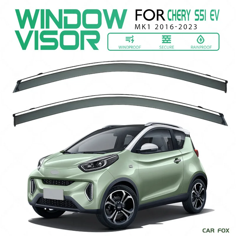 

2PCS For Chery S51 EV 2016-2023 Car Window Visor Awning Shelters Windshield Side Window Rain Sun Shade Auto Accessories