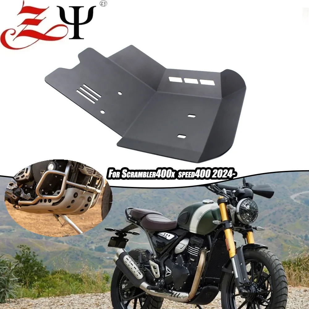 

Motorcycle For Scrambler 400X Speed 400 2024 2025 Engine Protection Cover Chassis Under Guard Skid Plate Scrambler400X Speed400