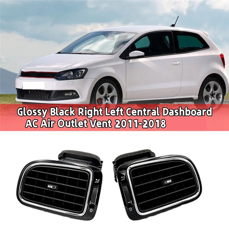 

Left&Right A/C Air Outlet Vent Grill Cover for VW Polo 2011-2018 6RD819703 6RD819704