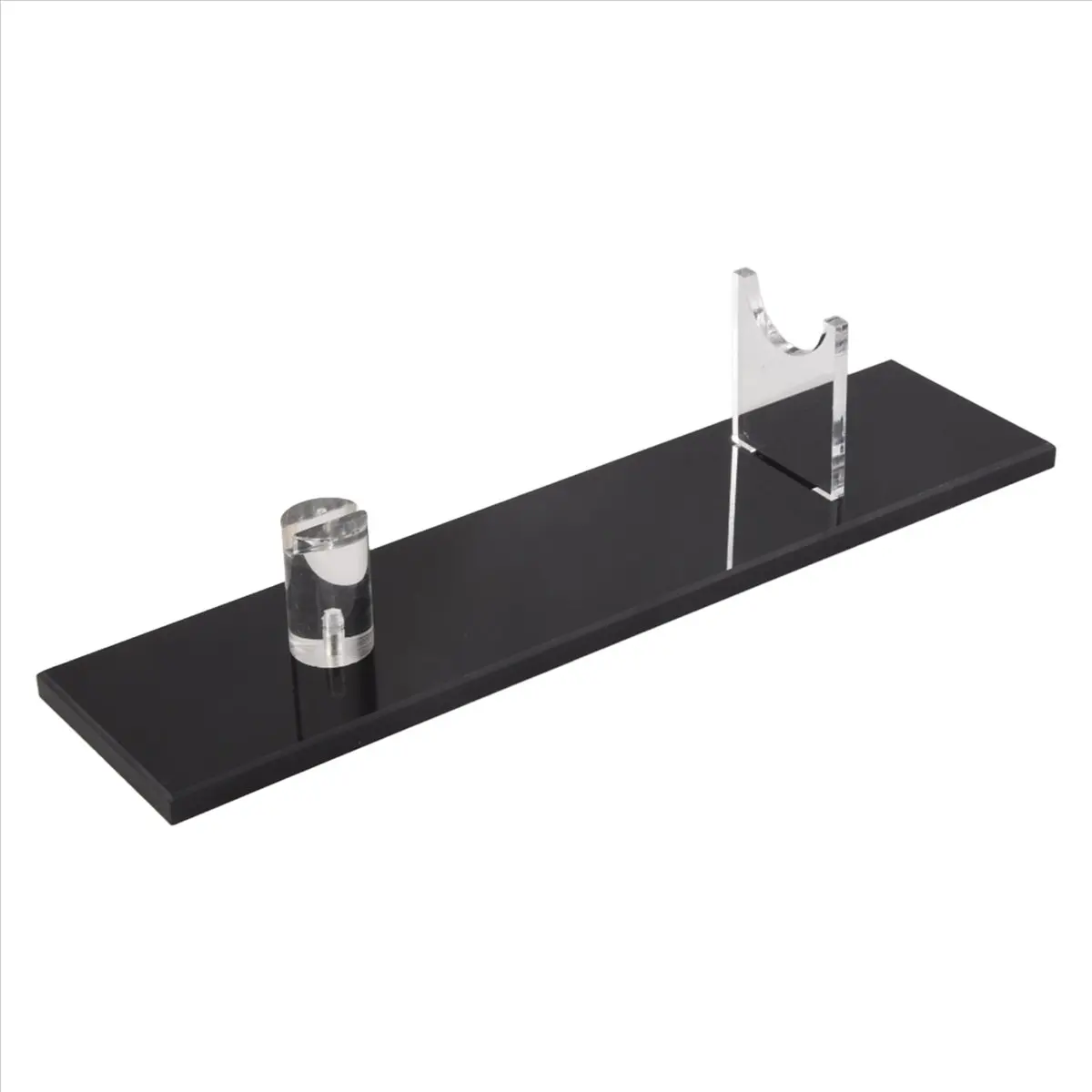 AB09 2Pcs Knife Display Stand Acrylic Knife Case Desktop Knife Display, Single Knife Holder for Home Decor (Black Base)