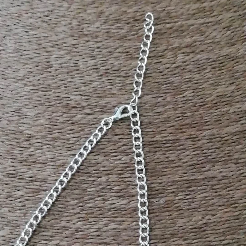 1 x Tibetan Silver Metal Abstract Boho Large Round Flower Medallion Jewelry Pendant Necklaces on Long Link Chain Lagenlook 34\