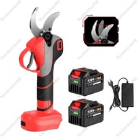 2 Gear Electric Pruning Shears 50mm Rechargeable Tree Branch Pruning Shears Garden Tool Cordless Progressive Battery Powered