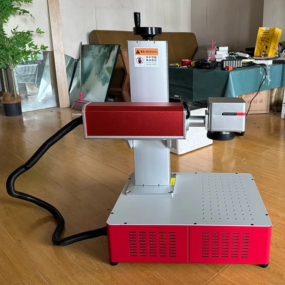 Fiber Laser Marking Machine Raycus or MAX 20W 30W 50W Engraver Nameplate Metal Carving PVC Plastic Stainless Steel Tool