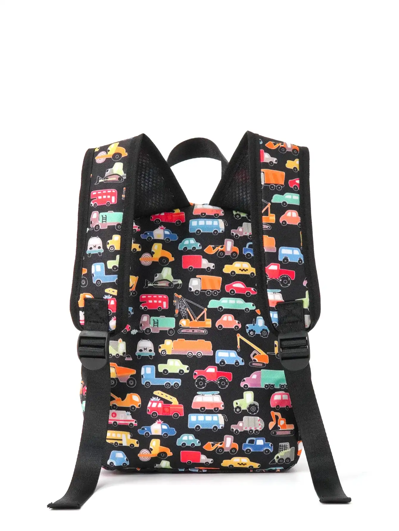 1 Pc Kids Boy Girl Cute Cartoon Unicorn Car Print Large Capacity Backpack Suitable For School Daily Use