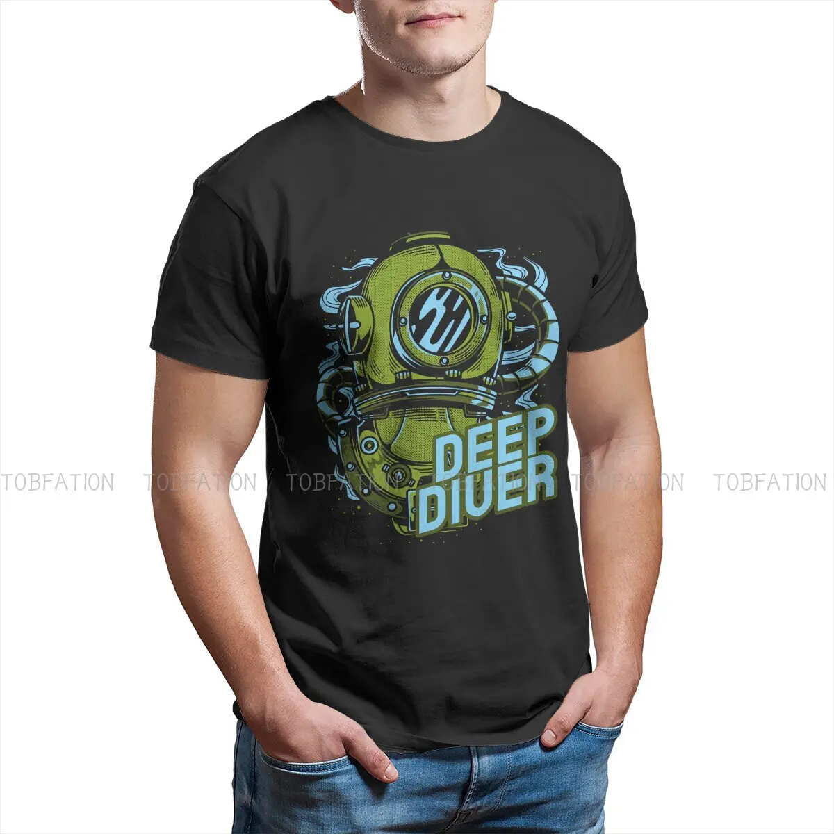 Deep Diver Style TShirt Dive Scuba Diving Top Quality Hip Hop Graphic T Shirt Stuff