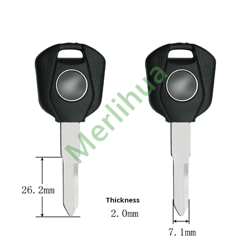 Honda motorcycle key, suitable for: Honda CBR17 22 23 29 VFR30 Sapphire CB400 motorcycle key embryo(Can install chips)