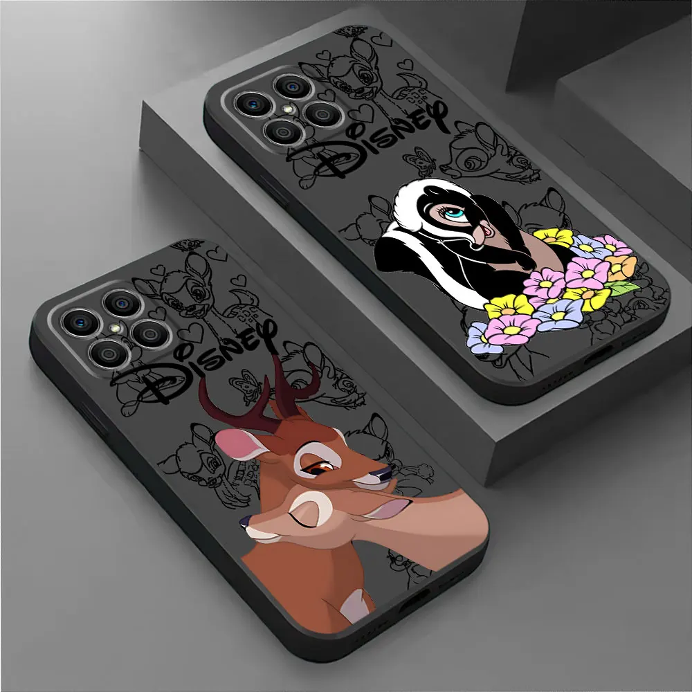 TPU Soft Phone Case for Honor 8X 70 Lite 90 Pro 20 X6 X6a 4G X7 X8 X8a X9a 5G Shockproof Disney Bambi Deer Cover