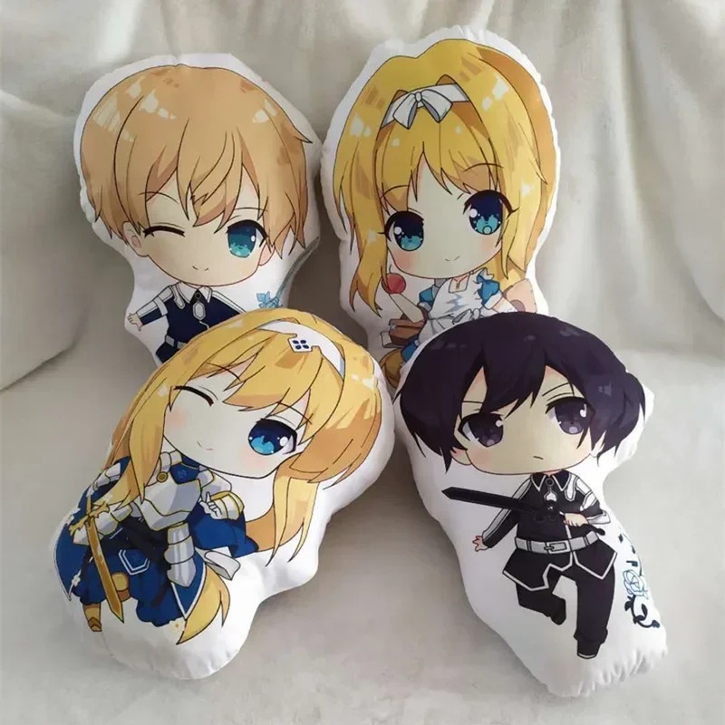 

10/45cm Peripherals Product Alice Kirito Eugeo Soft Plush Fulling Doll Exquisite Pillow Bedroom Decoration Birthday Gift for Kid