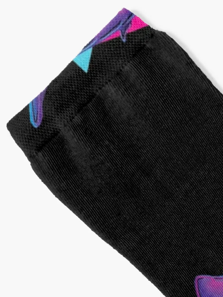 Megalodon Shark Retrowave Socks Sports And Leisure