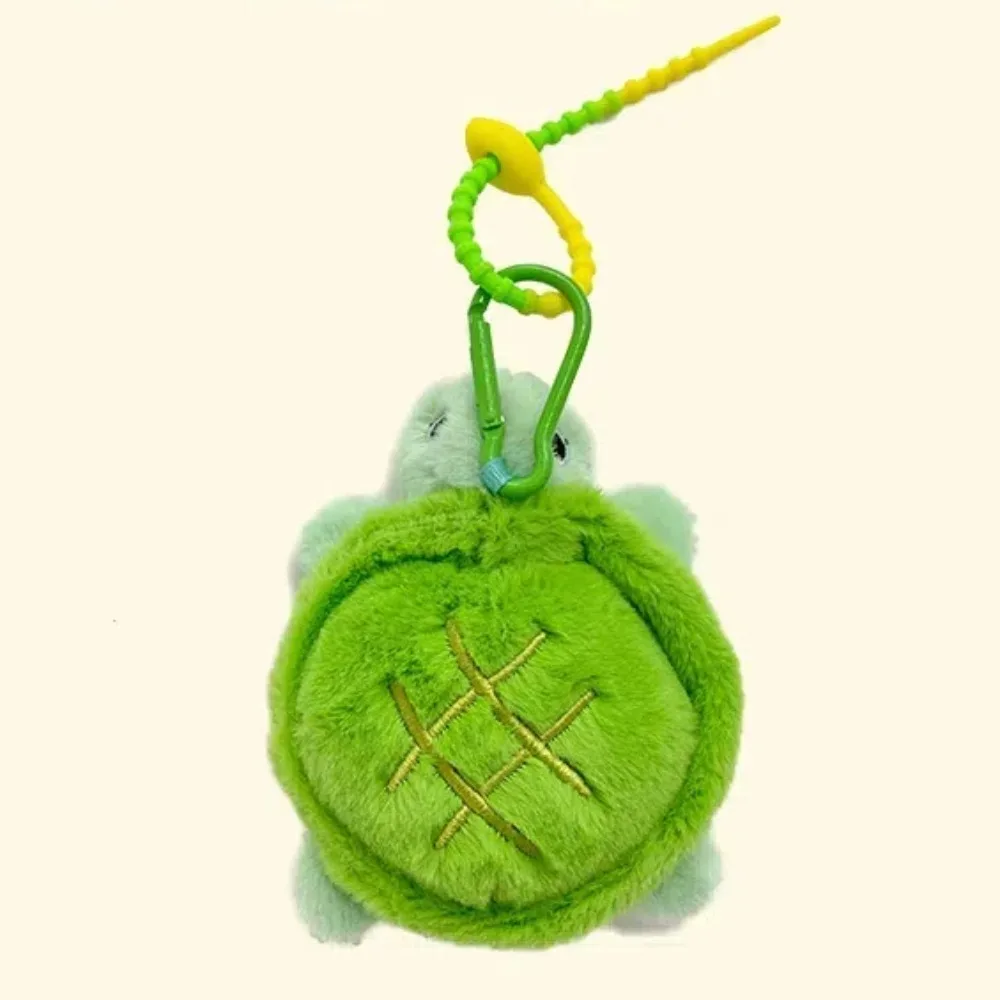 Release Stress Mint Mamba Turtle Keychain PP Cotton Cartoon Plush Turtle Key Ring Miękki bawełniany brelok do kluczy z zieloną lalką