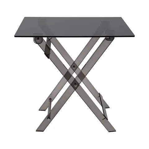 Acrylic Folding Table+49*37*14cm Product Size, Foldable TV Dinner Table+3kg Gross Weight, Folding Bed Desk+76*37.5*14.5cm Package Size, For Sofa Front Room Corner Garden Bedroom Living Room As Dining Table