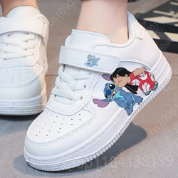 Lilo Stitch dziewczęce buty trampki dla dzieci studenckie buty do koszykówki na co dzień Stitch dziecięce trampki modne buty sportowe do biegania