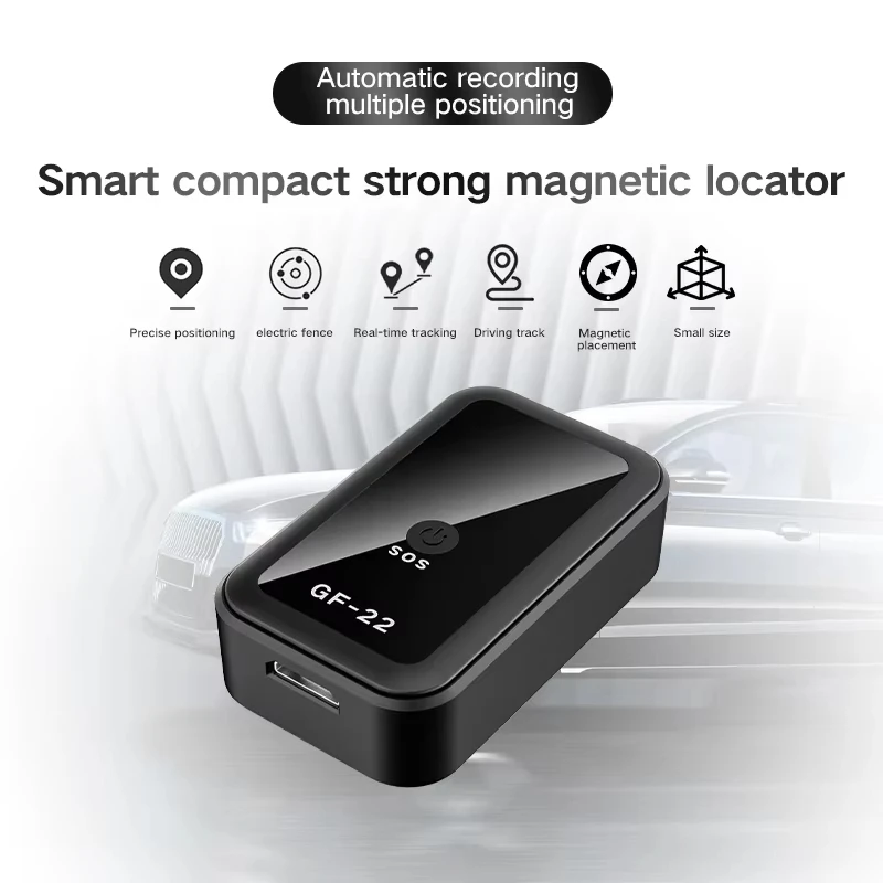 Mini GPS-tracker Real-time tracking SOS-alarm Anti-verloren locator voor auto Kinderen Huisdieren Geen installatie nodig