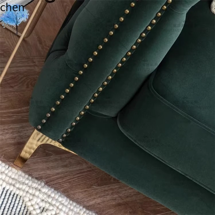 CZ Simple Modern Fabric Sofa American Style Single Double Three-Seater Small Apartment Internet Celebrity Living Room Sofa