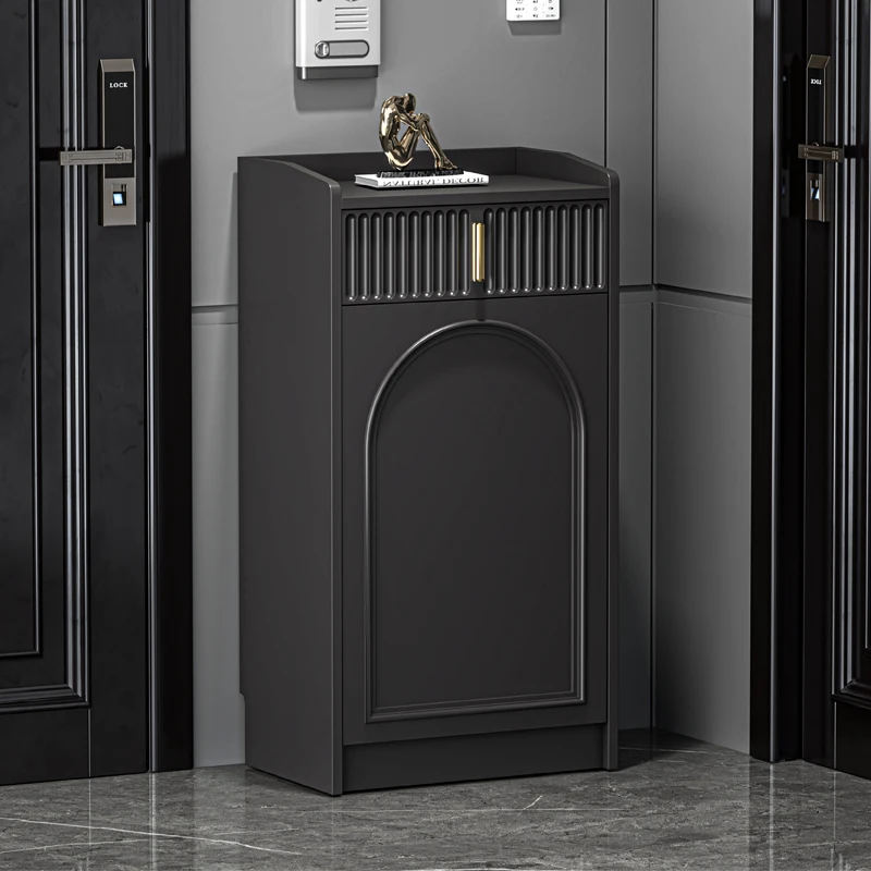 

2025 The latest high-end shoe cabinet, French storage at the door of home, small narrow shoe cabinet at entrance of the