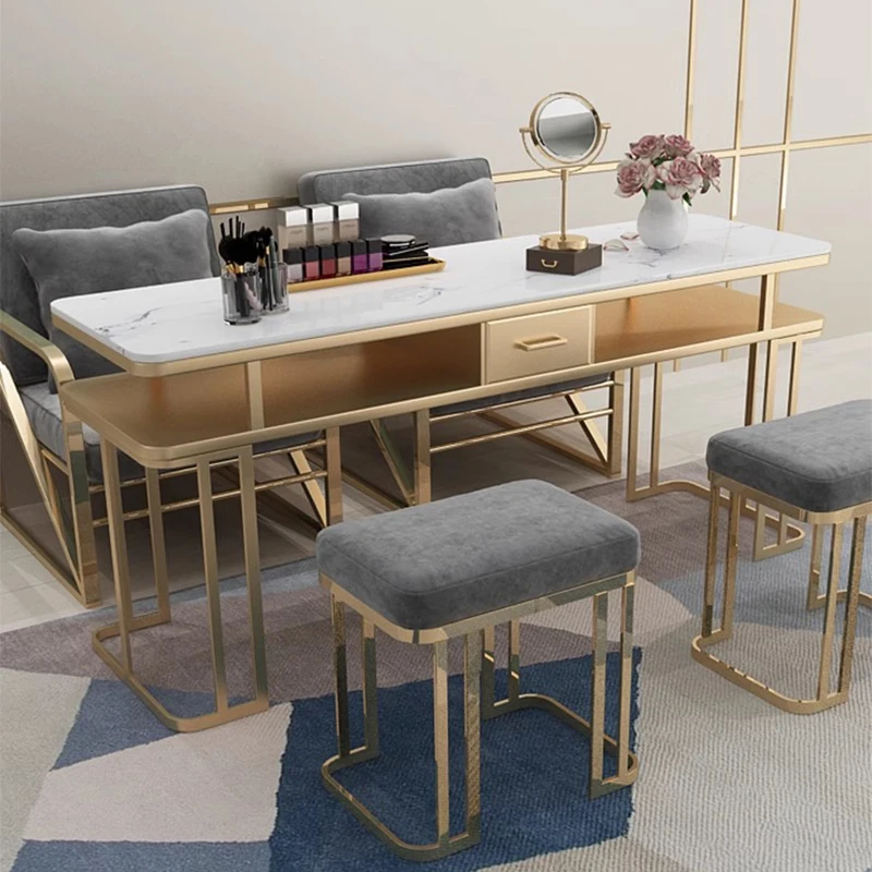 

Nail Equipment Salon Table Professional Manicure Japanese Hairdressing Furniture Aesthetic Dressing Table Mesas Manicura
