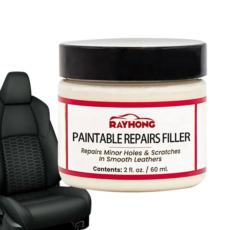 

Leather Filling Paste 60ml Natural Leather Filler Repair Compound Leather Restoration Cream For Tears Crack Burns Holes Filler