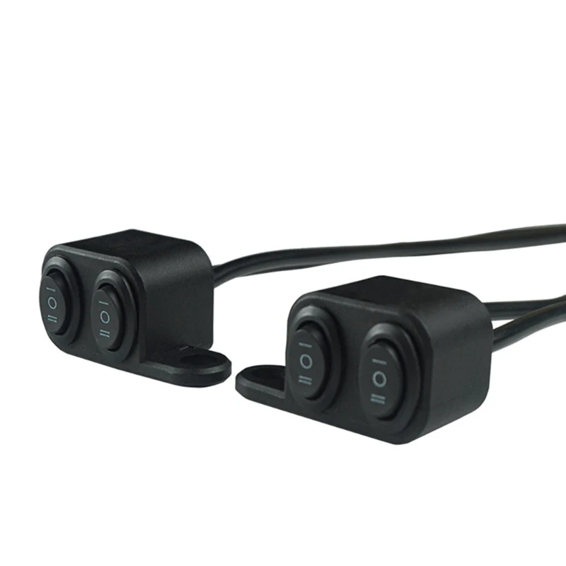 Universal 12V Motorcycle Mount Switches Stylish Motorcycle Switches Button ON OFF Button for Headlight & Mobile Devices