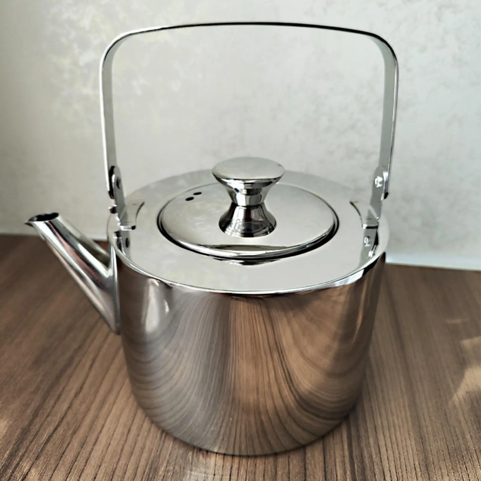 

Stainless Steel Teapot 1.3L Metal Boiling Teapot With Handle And Infuser Metal Brewing Kettle For Travel Kitchen Home Restaurant