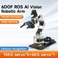 Yahboom DOFBOT SE Robotic Arm AI Vision Robot Virtual Machine Version 6DOF with ROS Python Programming For Windows Computer