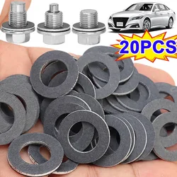 Oil Drain Sump Plug Washers Gasket Hole Nut Washer for Toyota OE90430-12031 12mm Aluminum Accessories Seal Gasket Engine Parts