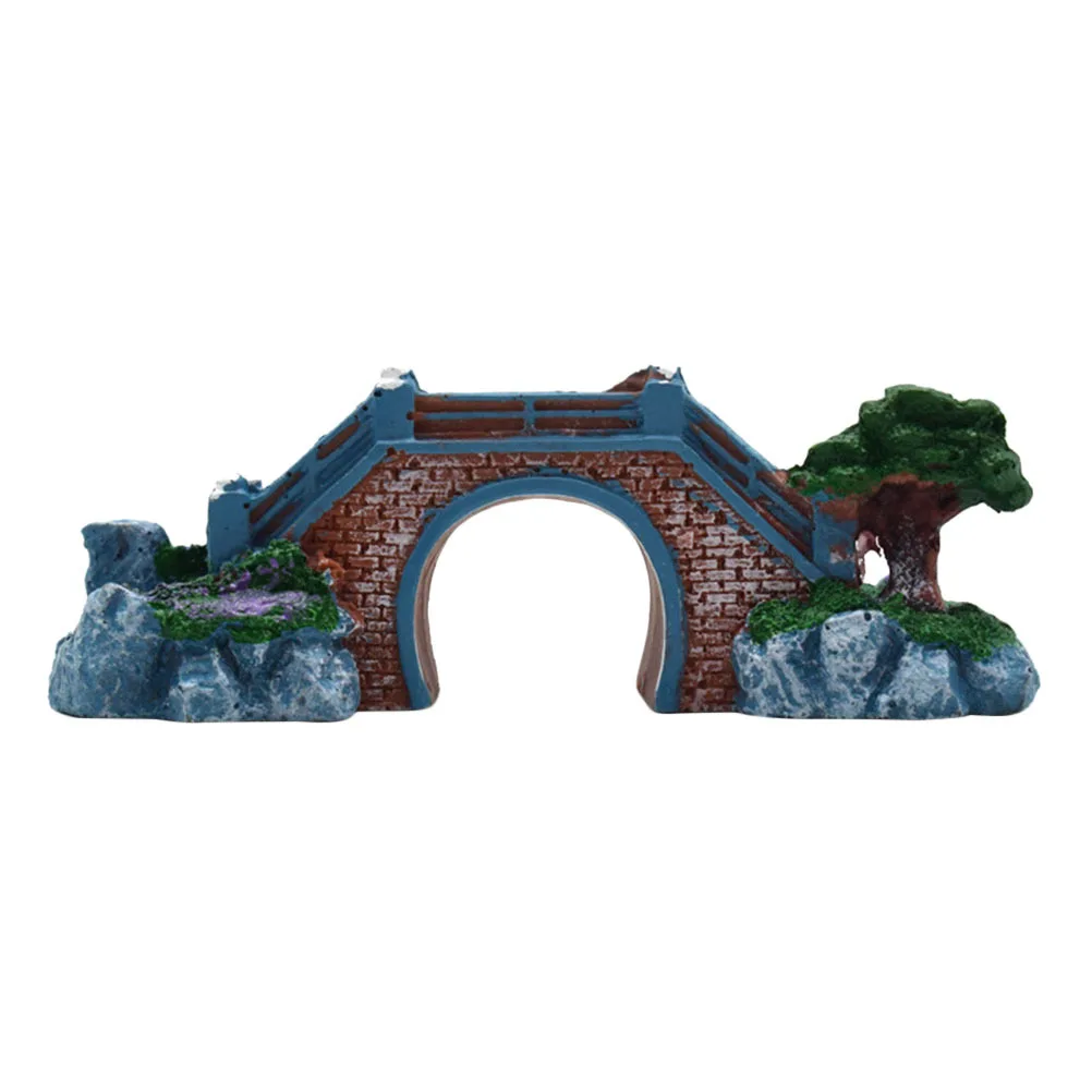 

Fish Tank Resin Bridge Aquarium Ornament Bridge Decor Enhance Visual Appeal Hiding Place Fish Tank Props Aquarium Ornament