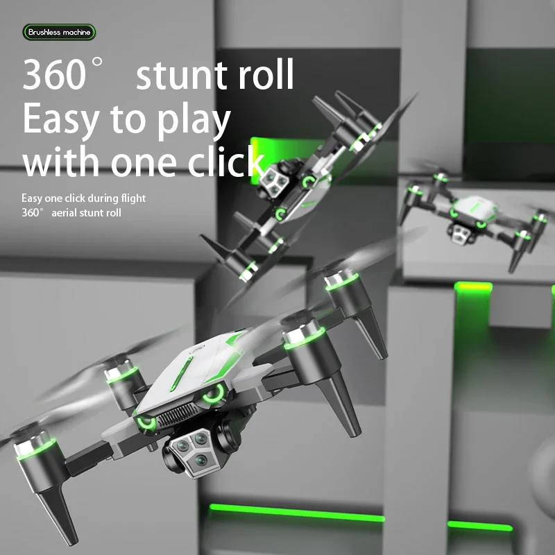 2.4G RC 360 Stunt 4K Drone 4CH APP Afstandsbediening HD Luchtfotografie Borstelloze Optische Stroom Dual camera Quadcopter Kinderen Speelgoed