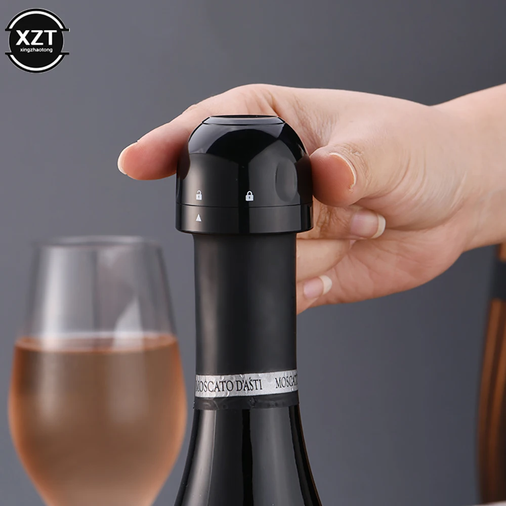 Airtight Sealed Bottle Cap Sealed Wine Stopper Sealed Champagne Bottle Stopper Vacuum Retain Freshness Wine Plug Dustproof Fresh