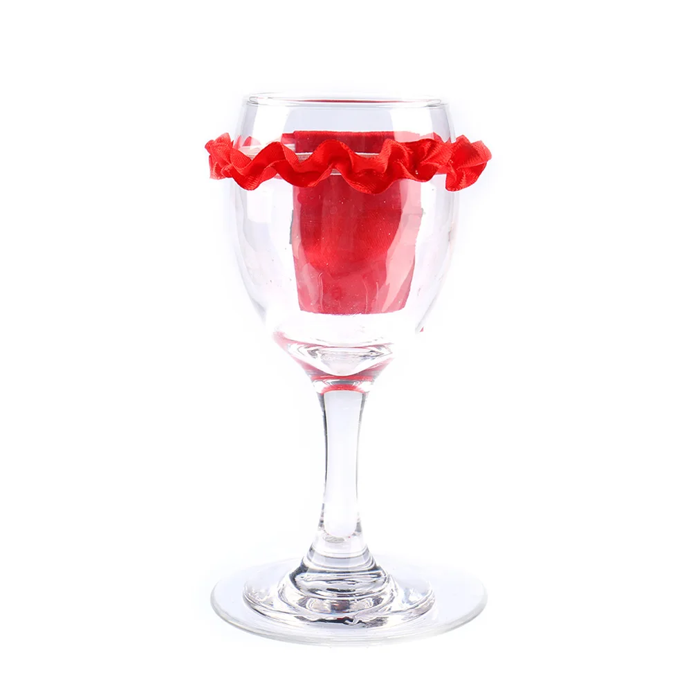 

12pcs Santa Clothes Glass Covers Christmas Christmas Glass Cup Cover Decor Bottle Sets Elastic B Holiday
