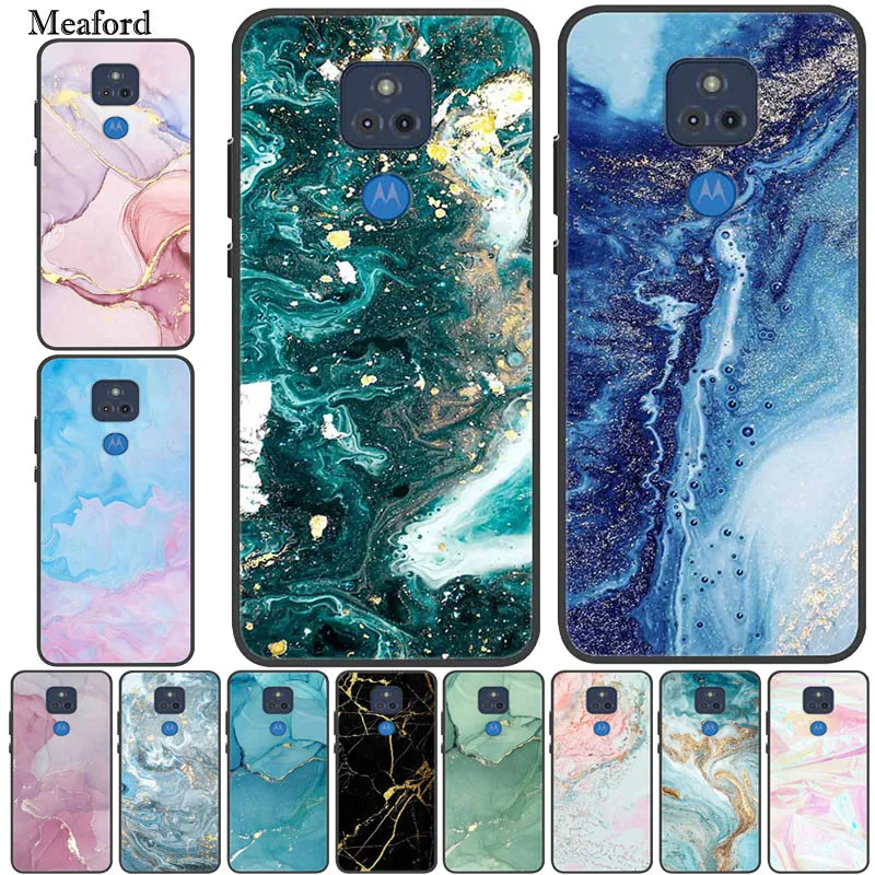 For Moto G Play 2021 Case Marble Luxury Silicone TPU Soft Back Cover Phone Case For Motorola G Play 2021 Coque Shockproof Funda