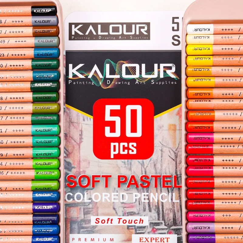 

Watercolor Graphite Pencil Drawing Kit 50 Count Multipurpose Sketch Color Metallic Sketch Artist Student Beginner Drawing Tools