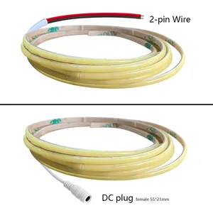 Bunte LED -Streifenleuchten COB für Wohnkultur, Ultra dünn, hohe Dichte, Autofarbe, DIY, Blau, Rosa, Rot, Lila, DC 12V, 3mm 8 Hauptverkäufe lila LED -Klebeband - №1